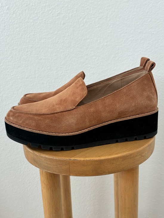 Eileen Fisher Shoes - Eileen Fisher Suede Platform Loafers
